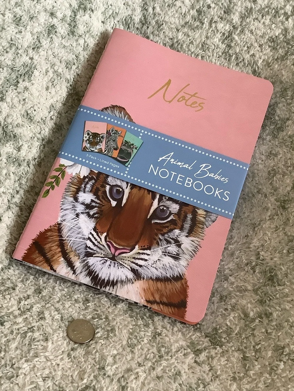 Animal Babies Journal Notebook Trio 3pack lined NWT by OCS Designs 5.75”x8.25”